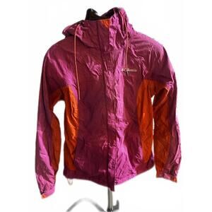 Vintage Columbia Color Block Hooded Windbreaker Jacket